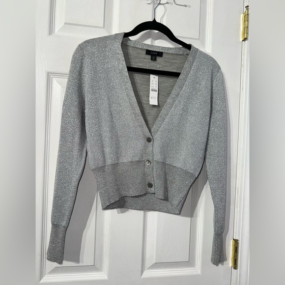 NWT J. Crew Gray Button-Up Women's Cardigan Sweater (XS) - Picture 14 of 16